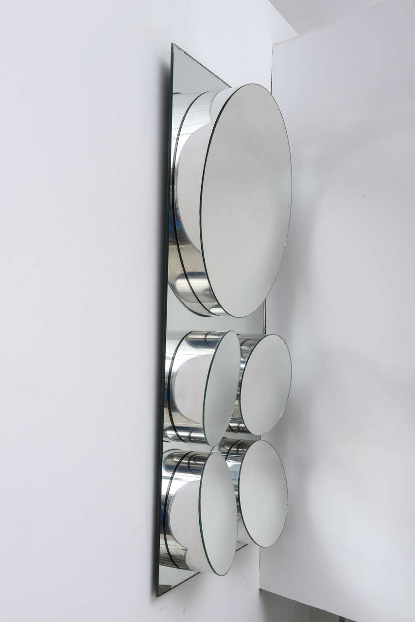 Mid-Century Modern Vintage Sculptural Mirror by John Leslie