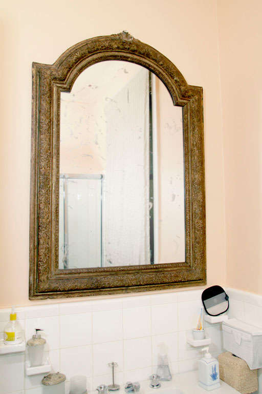 Louis XIV Giltwood and Painted Mirror