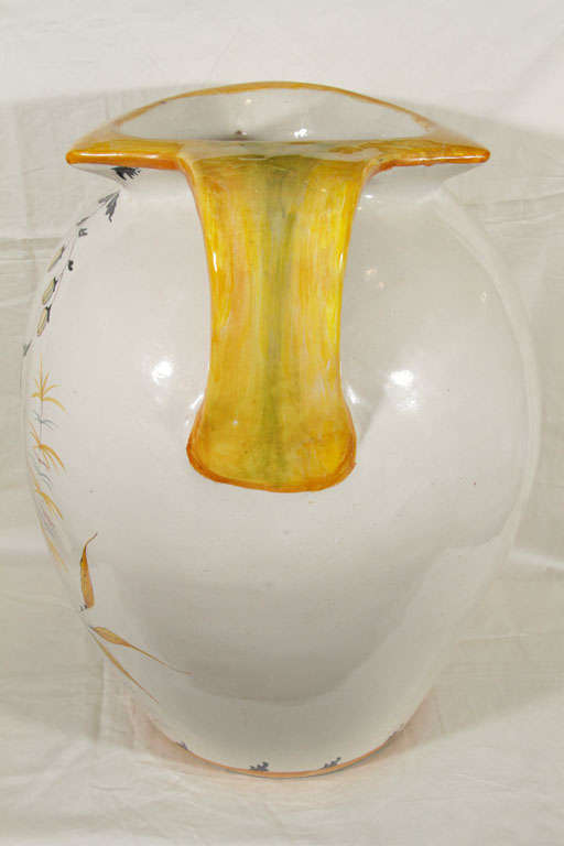 Gigantic French Faience  Vase 1