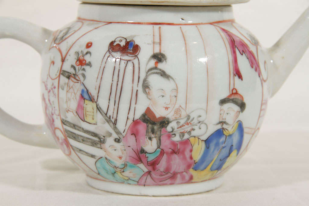 18th Century Chinese Export Porcelain Tea Pot