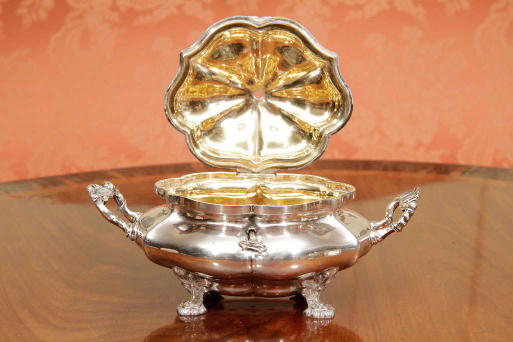 Russian silver sugar bowl For Sale 2