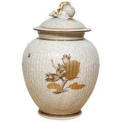 Lidded Jar with Craquelure Glaze by Royal Copenhagen