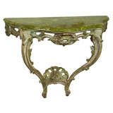 Faux Marble top console
