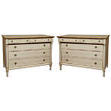 Pair of French Directoire style Commodes by Maison Jansen