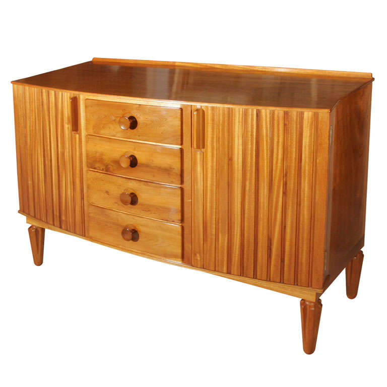 Gordon Russell walnut sideboard with mahogany interior , England circa 1940 For Sale