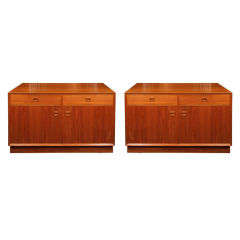 Pair Of Danish Cabinets