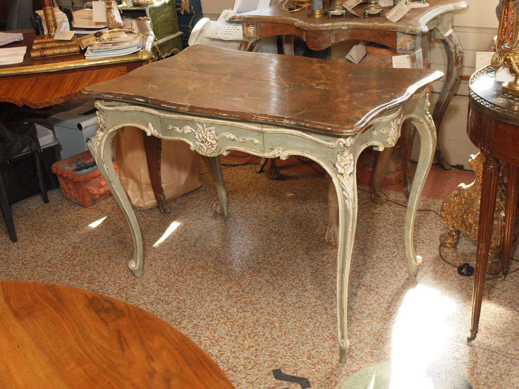 Painted Regence writing table