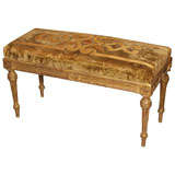 French Gilt Wood Banquette