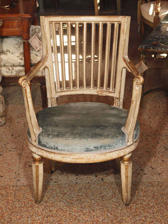 Single Italian painted chair
