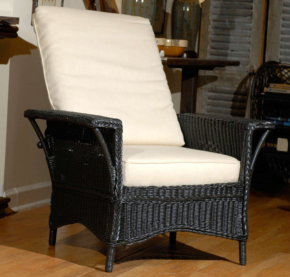 20th Century Rare Antique Morris Wicker Chair