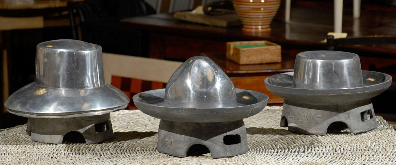 19th Century French Metal Hat Form
