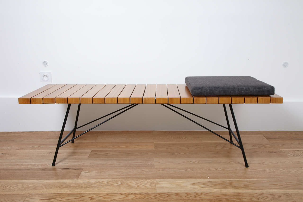 Lacquered Bench or Low table 201 Alain Richard - Meubles TV edition- 1954