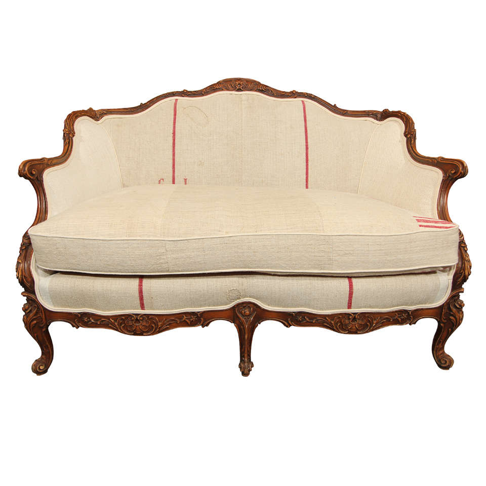 French Settee in Grainsack