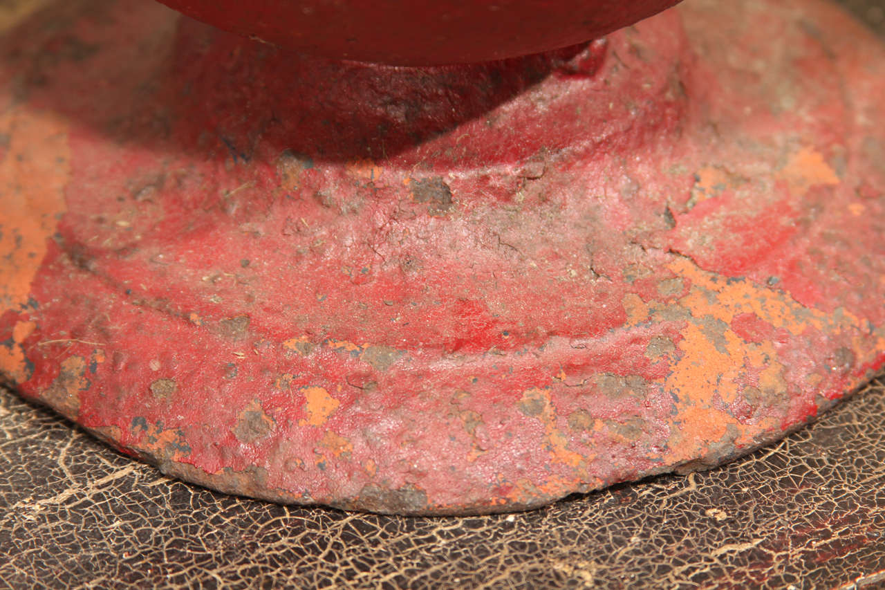 French Red Iron Planter