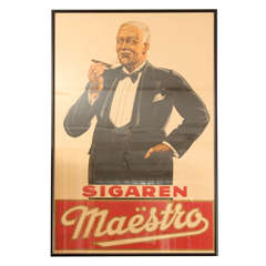 Vintage cigar poster
