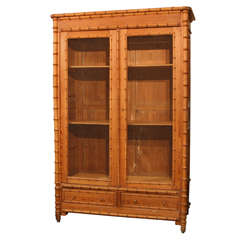 Faux Bamboo Cabinet