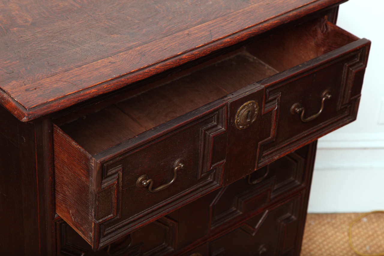 18th Century and Earlier Charles II Geometric Child's Chest of Drawers