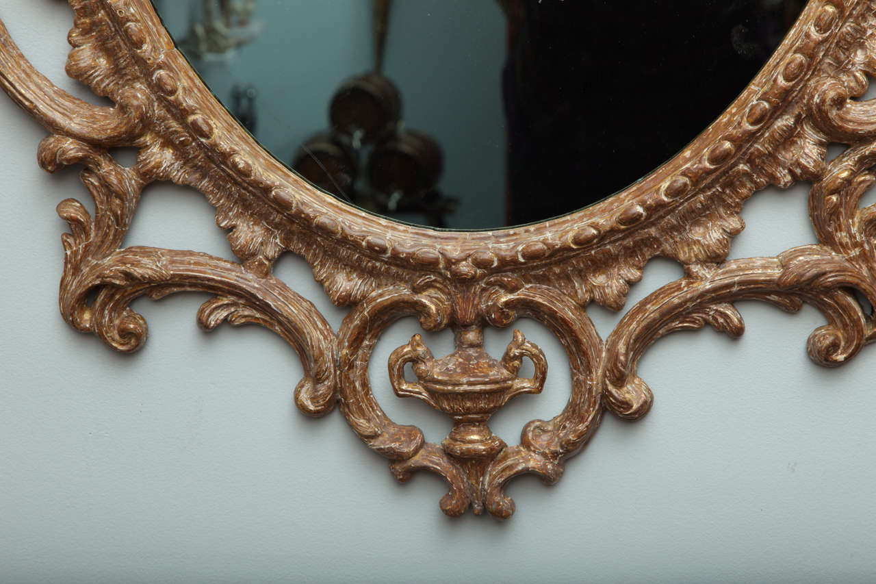 18th Century and Earlier George III Gilt Carton Pierre Mirror