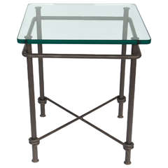 Iron and Glass Table