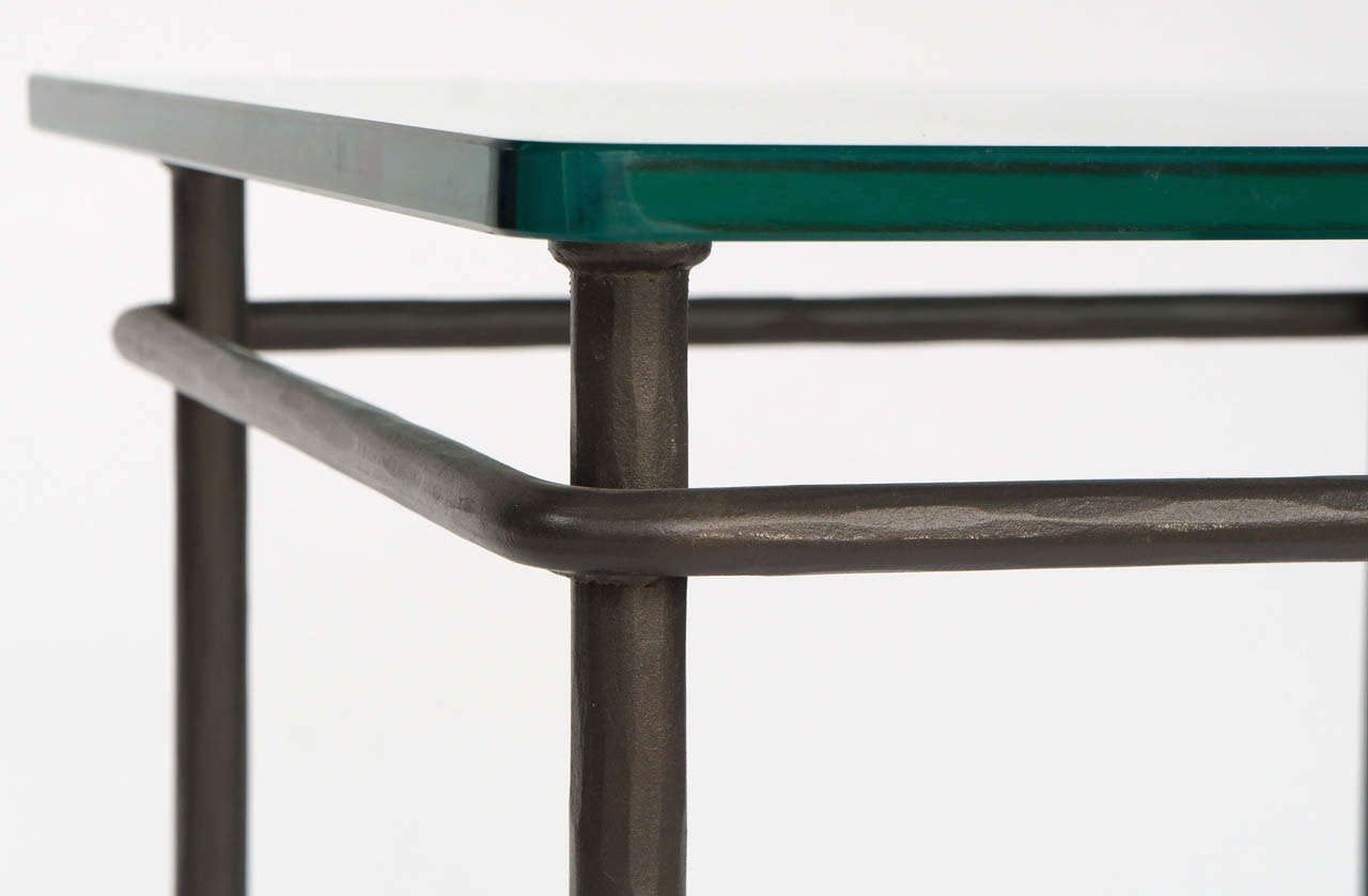 American Iron and Glass Table