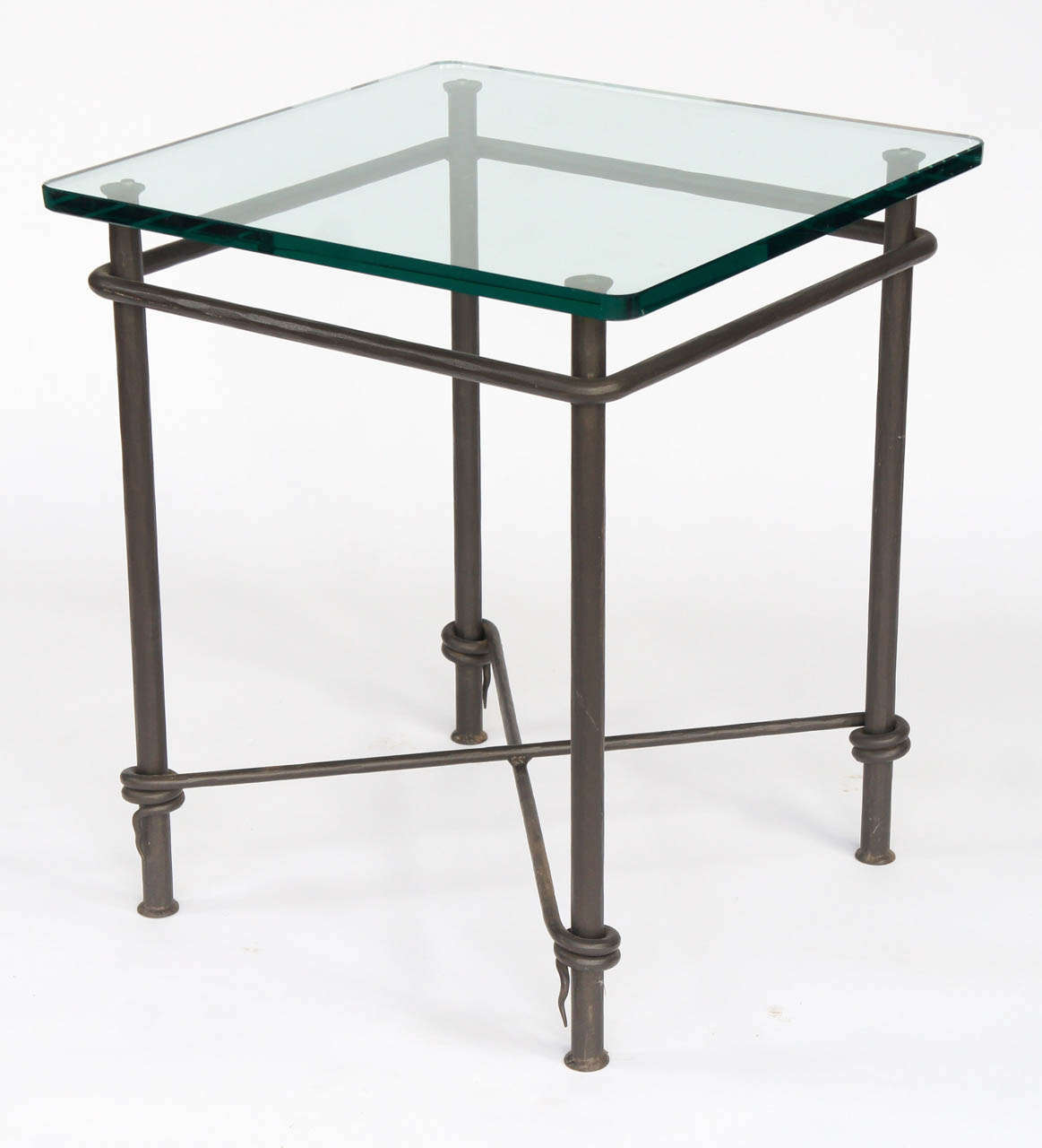 Late 20th Century Iron and Glass Table