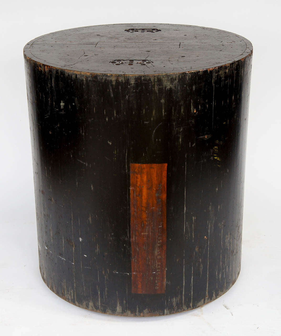 This Bold Circular Pedestal was Created Originally as a Patterrn Mold
i.e. A Mold for an Iron Industrial Object.
The Form is Great and Useful as a Pedestal for Display
Questions as to it's Origin gladly Welcomed