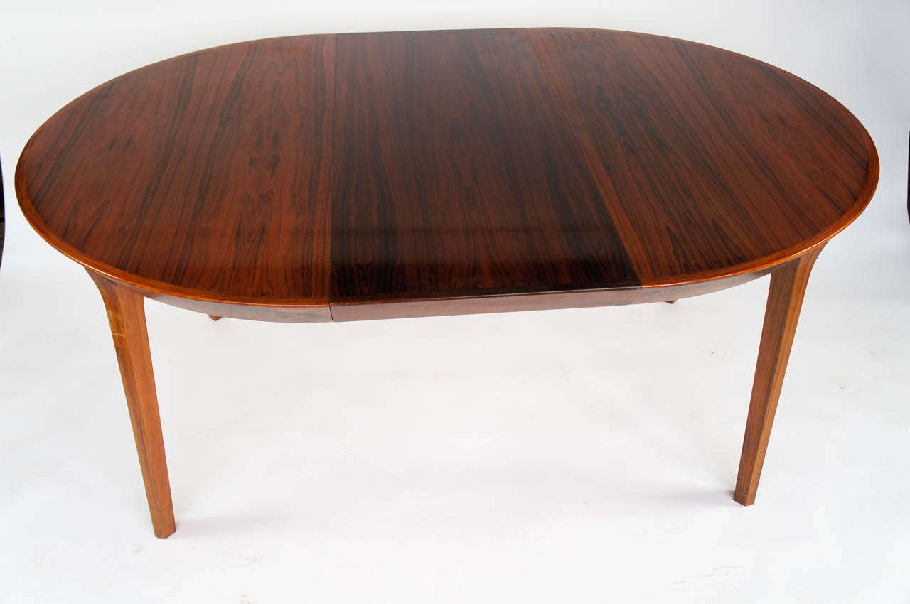 Modern Kai Kristiansen Dining Table with Two Board Extensions