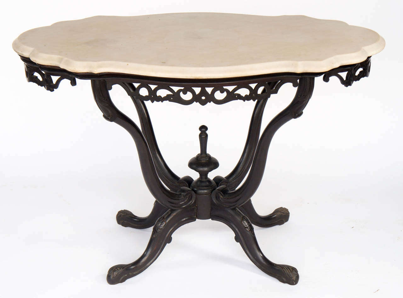 Pair of 19th Century Anglo-Indian Center Tables In Excellent Condition In Hudson, NY