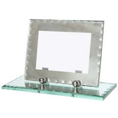 Mirrored Frame with Scalloped Bevelled Edges