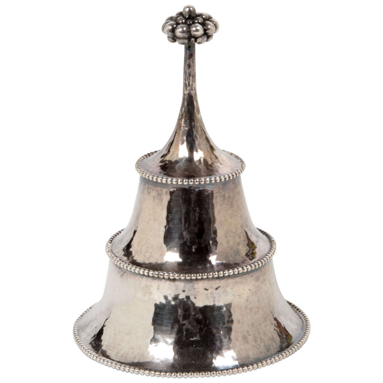 Josef Hoffmann Wiener Werkstätte Important Silver Wine Bottle Stopper For Sale