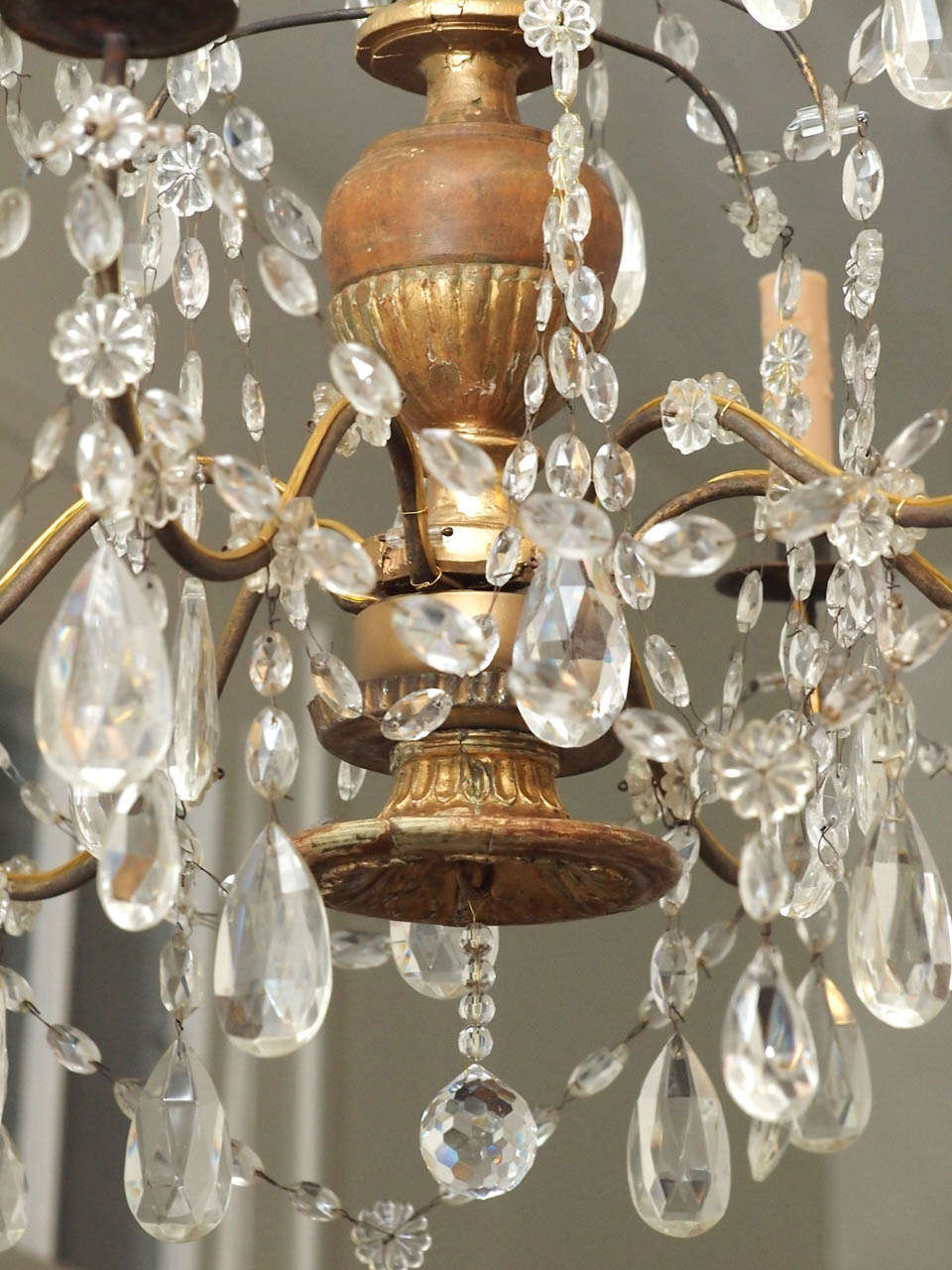 Giltwood Italian Genoa Empire Chandelier