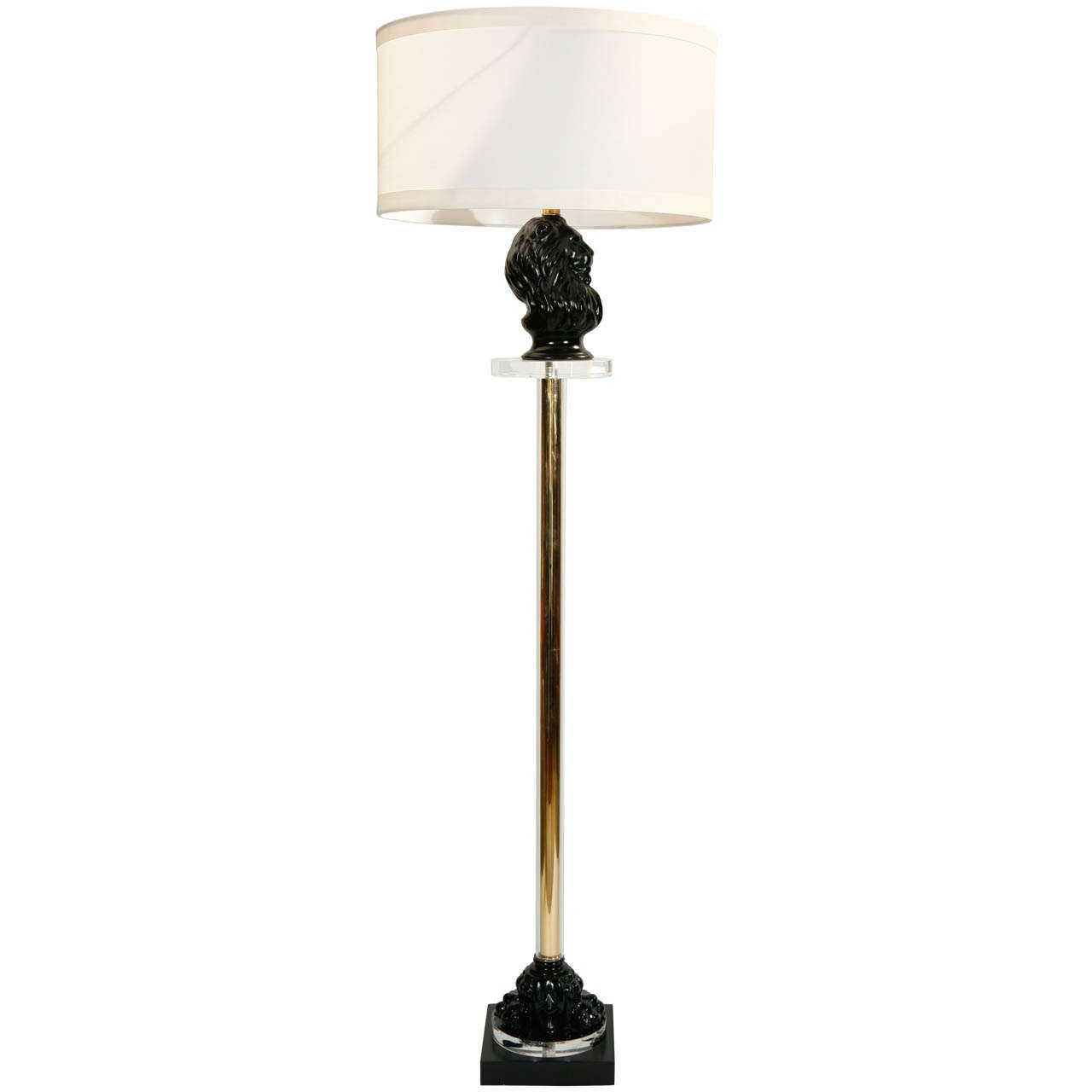 Hollywood Regency Black Lion Floor Lamp For At 1stdibs Hollywood Regency Black Lion Floor Lamp For