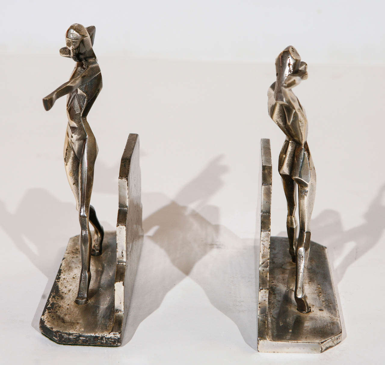 20th Century Vintage Pair of Cubist Art Deco Bookends For Sale