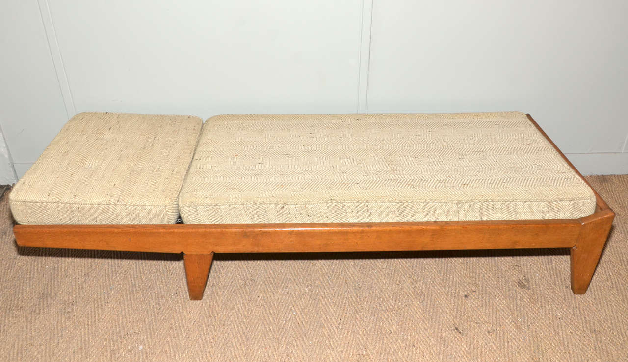 1950-1950's Guillerme et Chambron Bench Sofa and Daybed For Sale 2