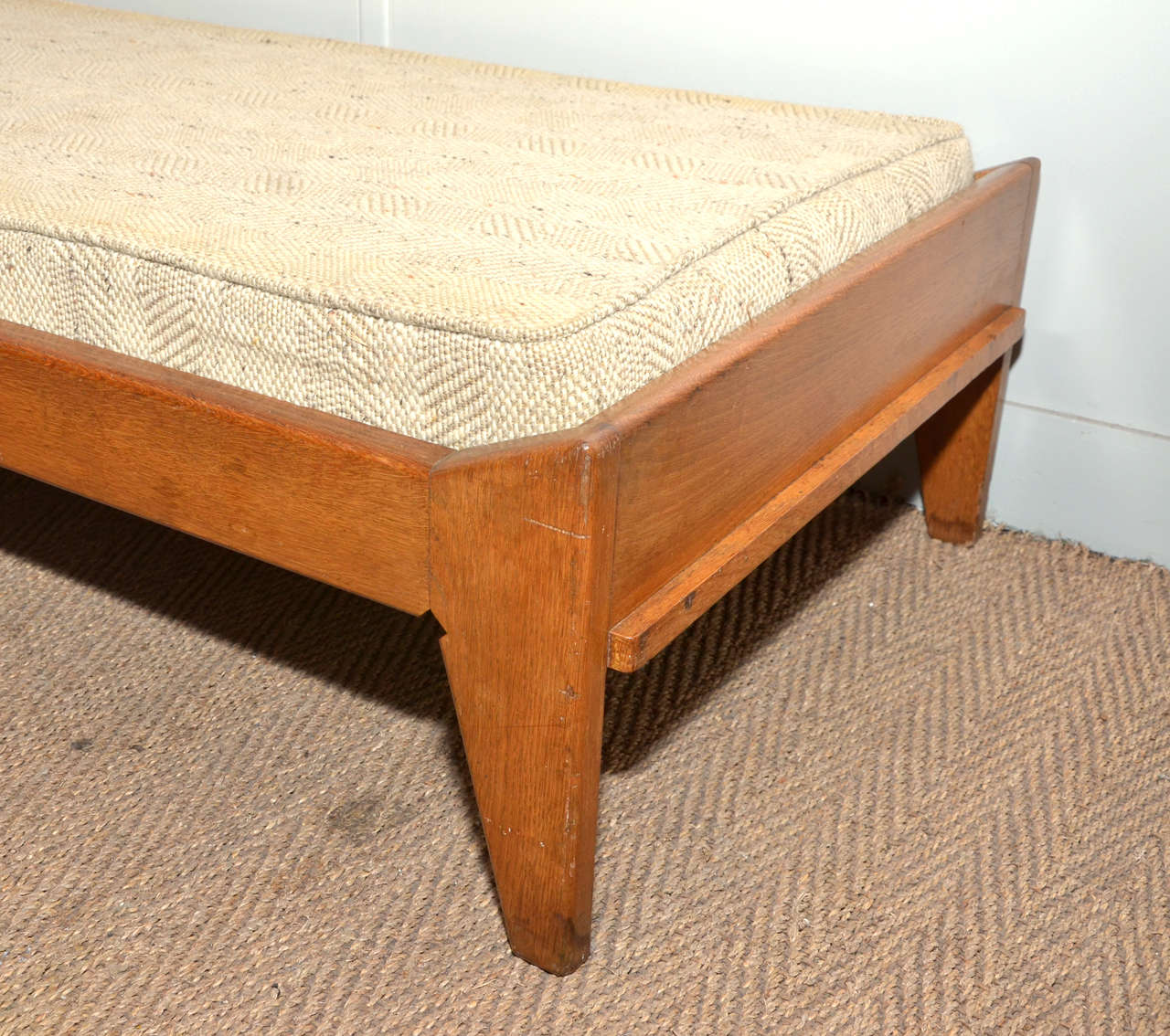1950-1950's Guillerme et Chambron Bench Sofa and Daybed For Sale 3