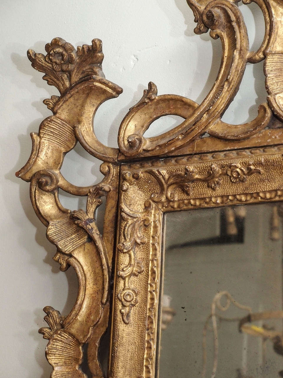 Gilt 19th Century Louis XV Mirror
