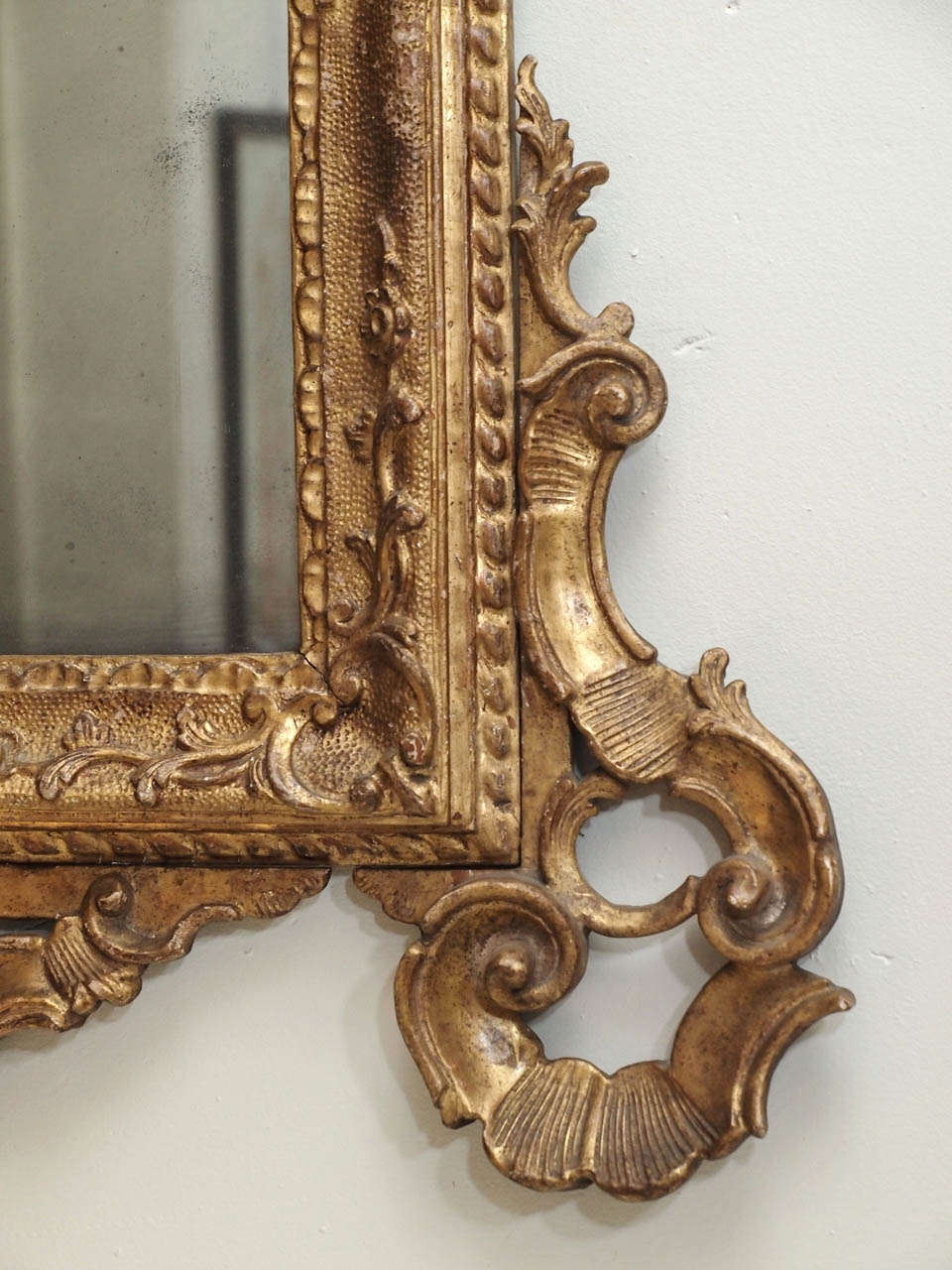 Wood 19th Century Louis XV Mirror