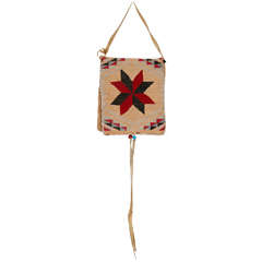 Antique Native American Corn Husk Bag