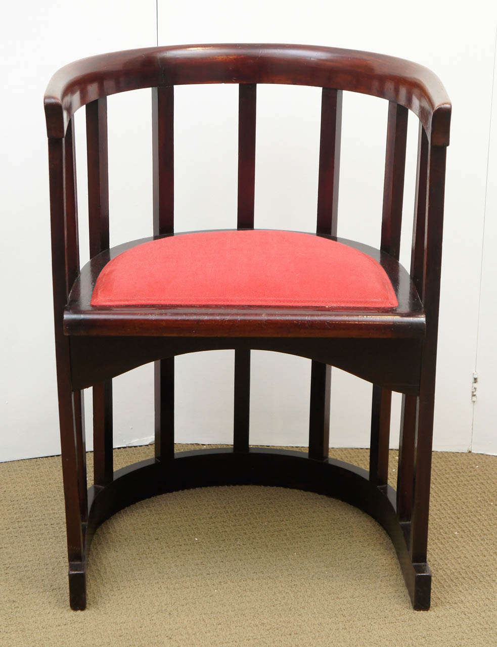 Hoffman Style Mahogany Tub Chair