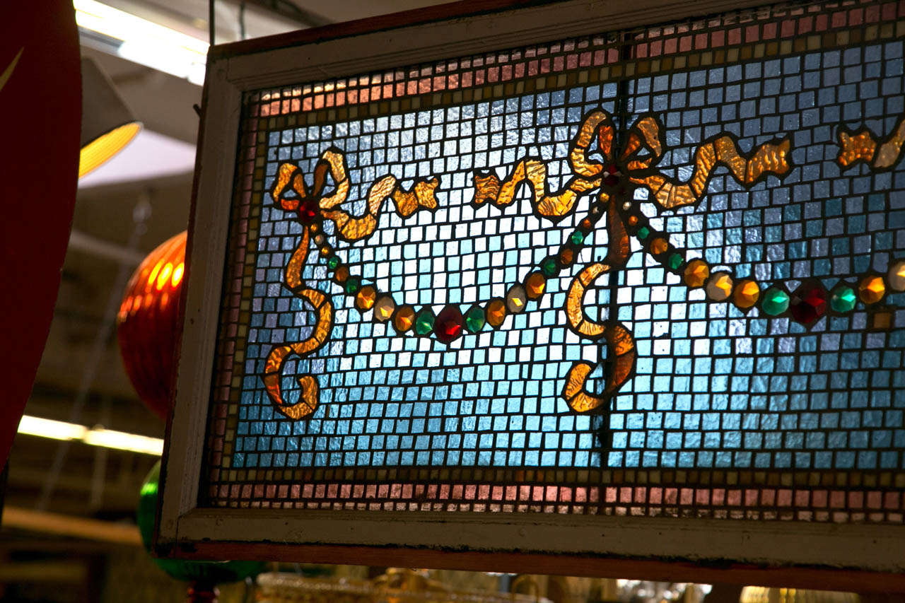 American Antique Mercury Mosaic Stain Glass Windows