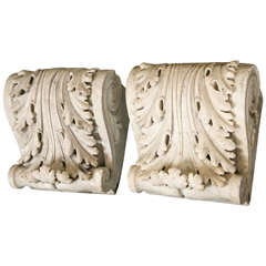 Antique Marble Corbels / Brackets