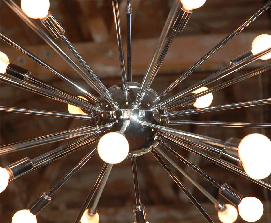 36 light chrome finish Sputnik chandelier.