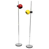Pair of Italian Articulated Floor Lamps by Regiani