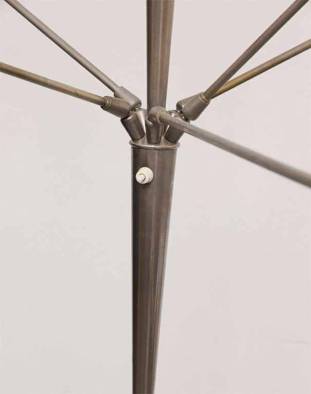 Floor Lamp Articulated Mid Century Modern Sculptural multiple arms adjust In Good Condition For Sale In New York, NY