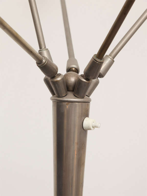 Mid-20th Century  Floor Lamp Articulated Mid Century Modern Sculptural multiple arms adjust For Sale
