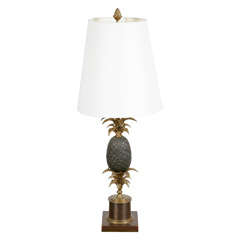 Vintage Brass & Bronze Table Lamp by Maison Jansen