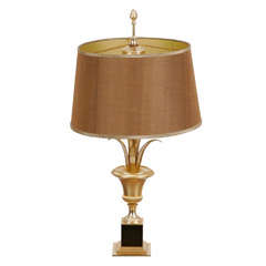 Urn and Leaf Detail Table Lamp by Maison Charles, Paris