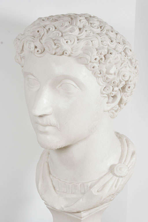 Mid-20th Century Large Vintage Bust of a Man For Sale