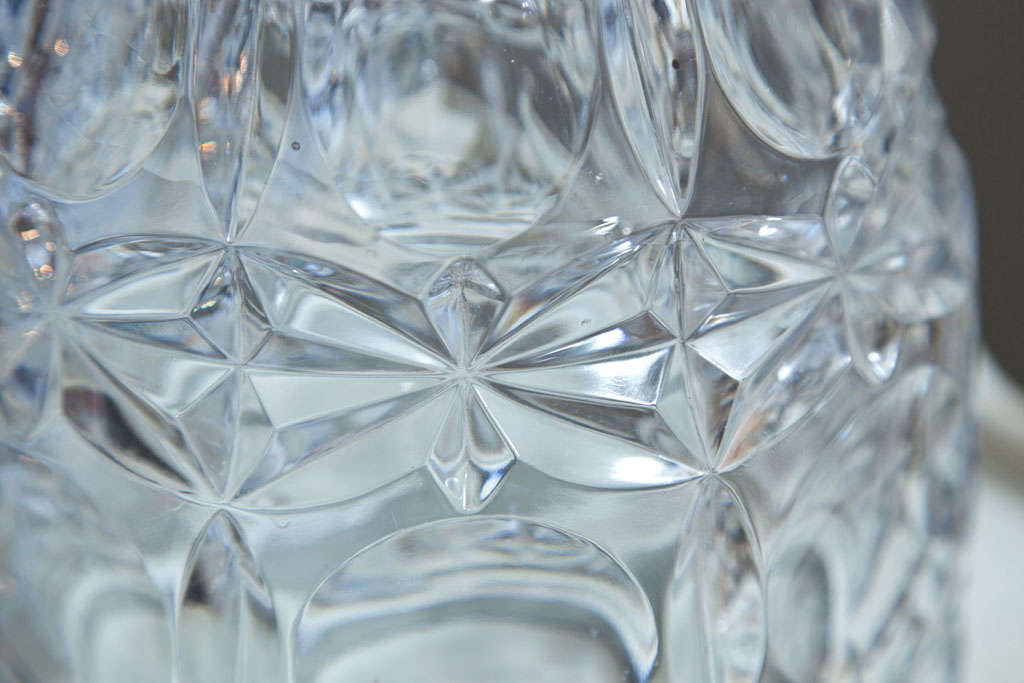Elegant French Cut Crystal Ice Bucket 1