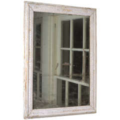  White carved mirror